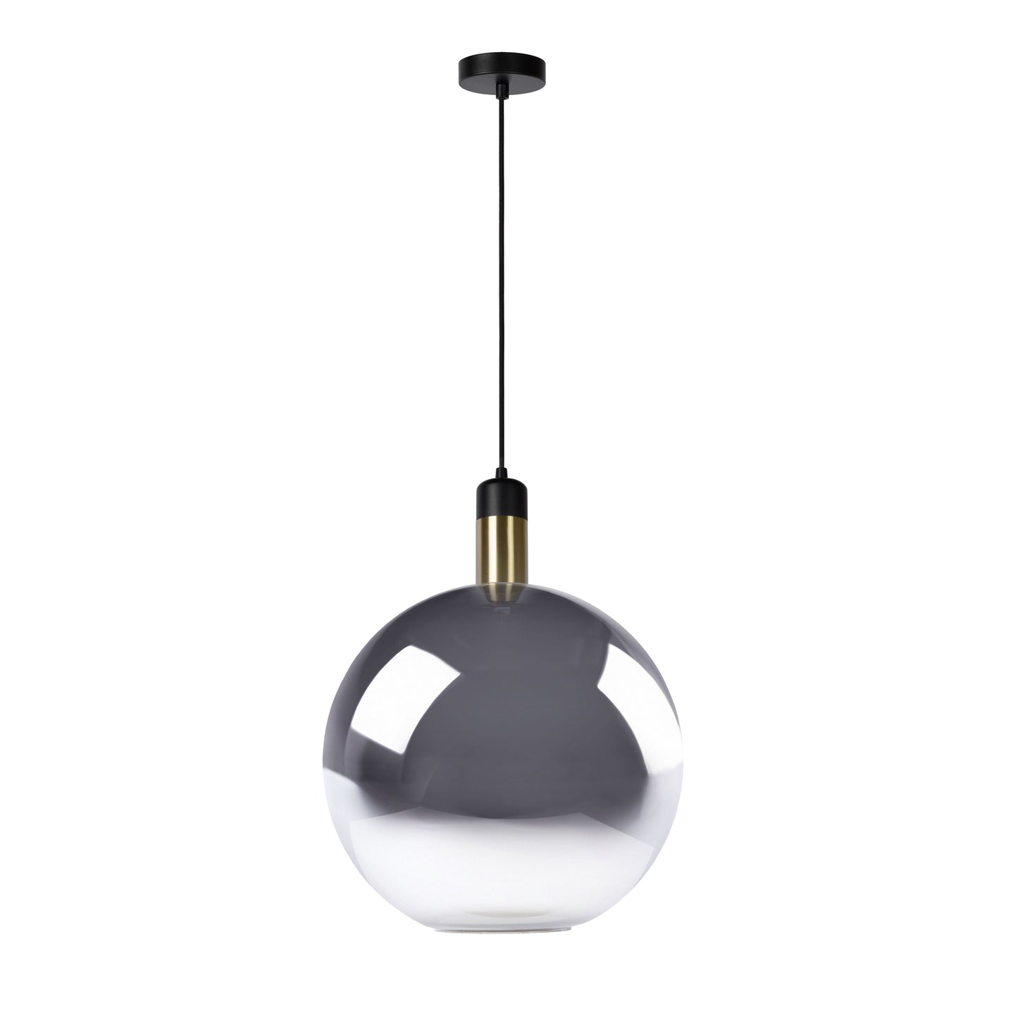 Lucide JULIUS - Pendant light - Ø 40 cm - 1xE27 - Smoke Grey