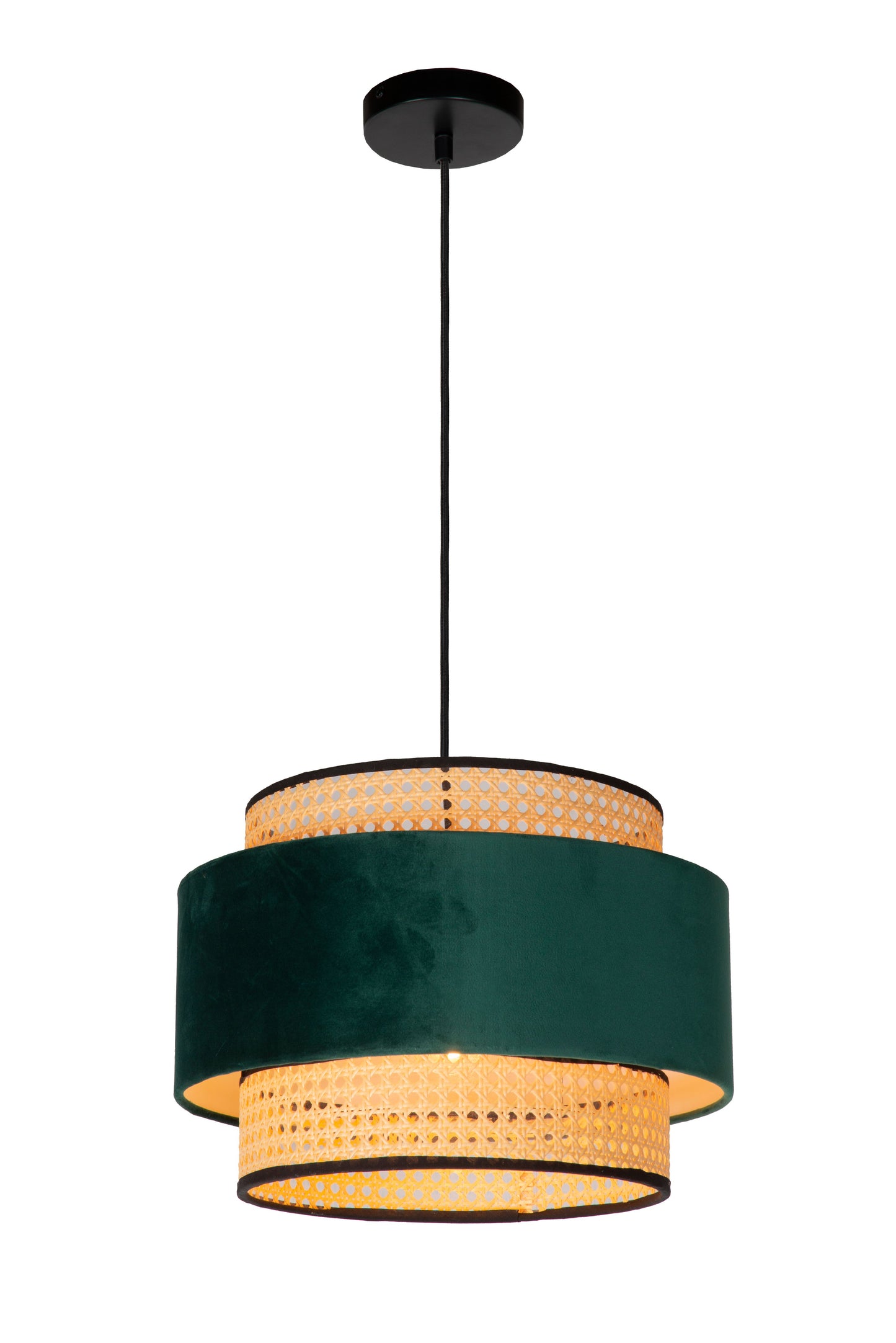 Lucide JAVOR - Pendant light - Ø 38 cm - 1xE27 - Green