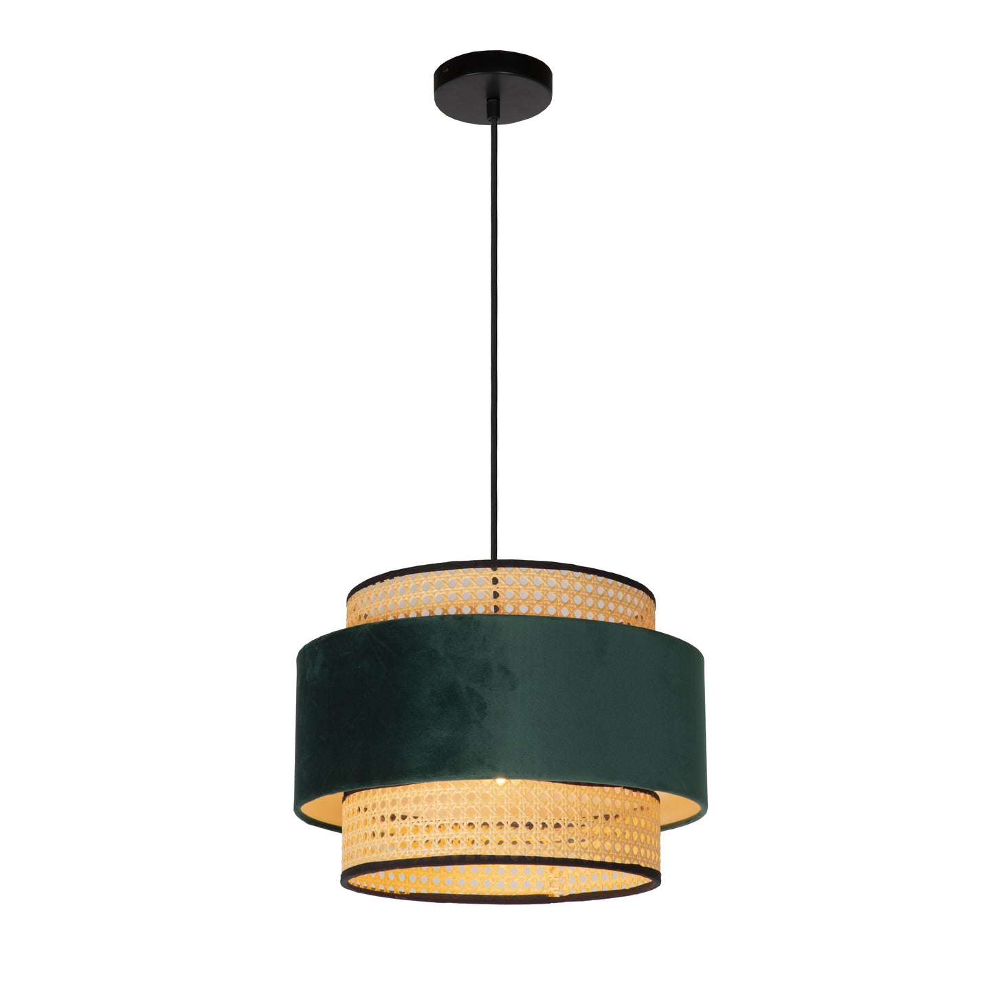 Lucide JAVOR - Pendant light - Ø 38 cm - 1xE27 - Green