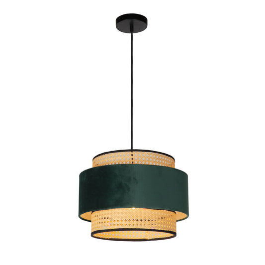 Lucide JAVOR - Pendant light - Ø 38 cm - 1xE27 - Green