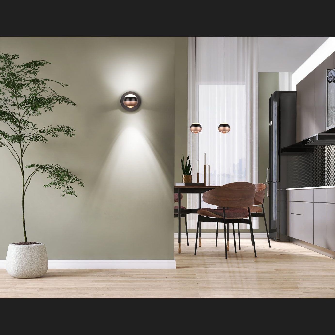 Orbit  - Pendant - Black Matt - TRIO Select