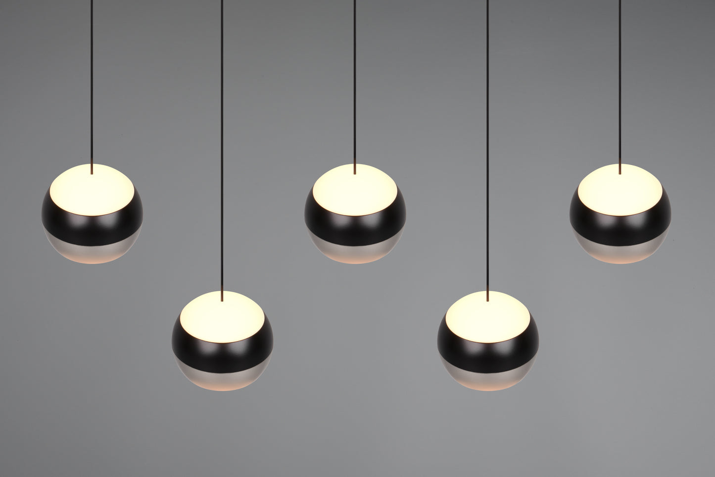 Orbit  - Pendant - Matt Black & Satin Nickel - TRIO Select