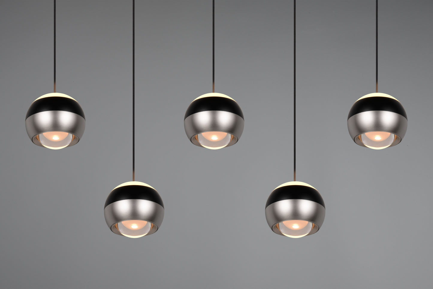 Orbit  - Pendant - Matt Black & Satin Nickel - TRIO Select