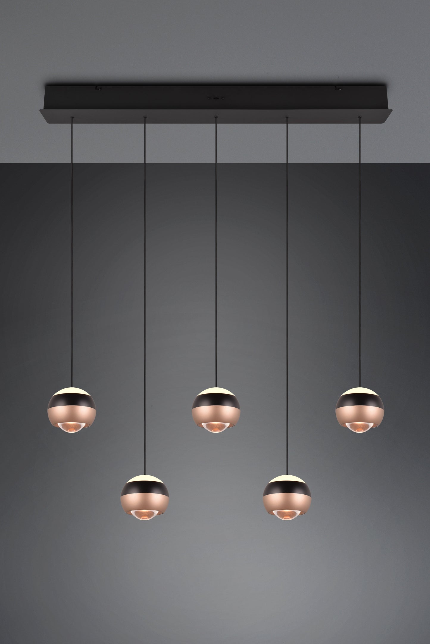 Orbit  - Pendant - Matt Black & Coffee - TRIO Select