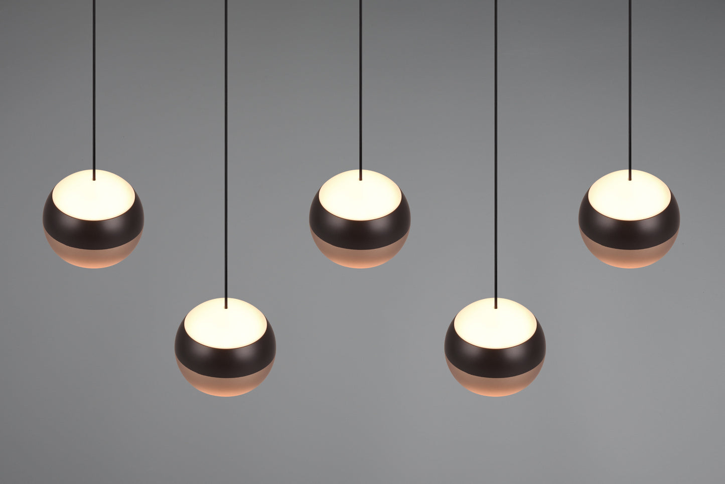 Orbit  - Pendant - Matt Black & Coffee - TRIO Select