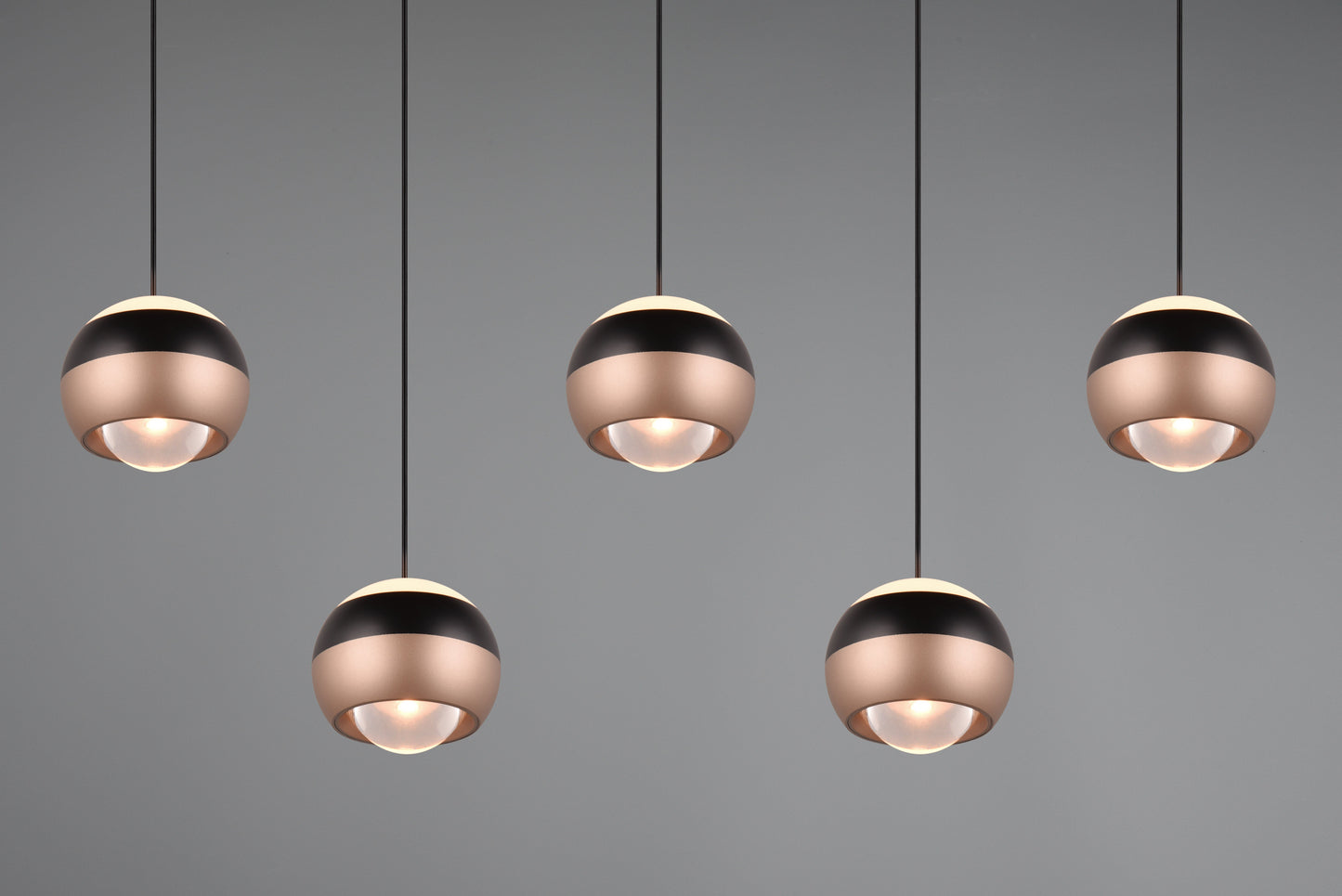 Orbit  - Pendant - Matt Black & Coffee - TRIO Select