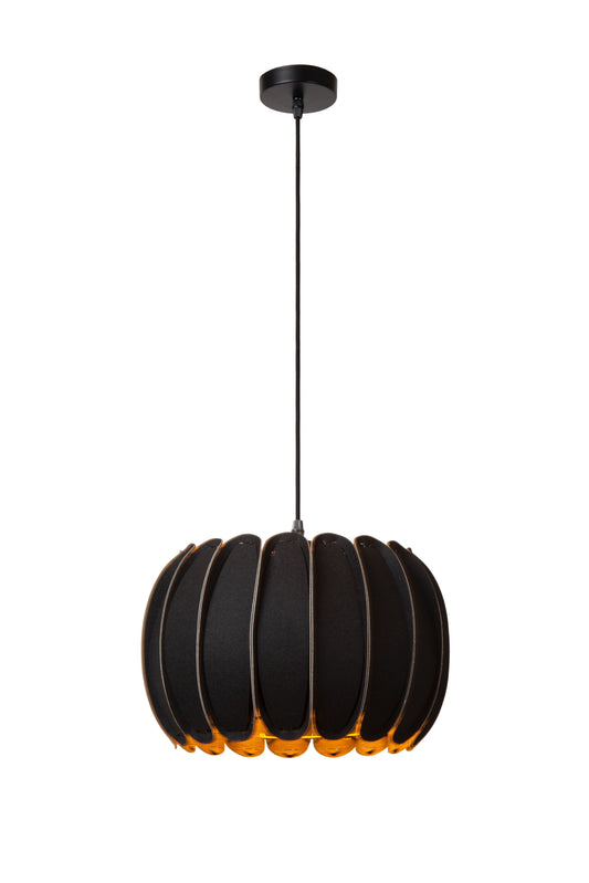 Lucide SPENCER - Pendant light - Ø 30 cm - 1xE27 - Black