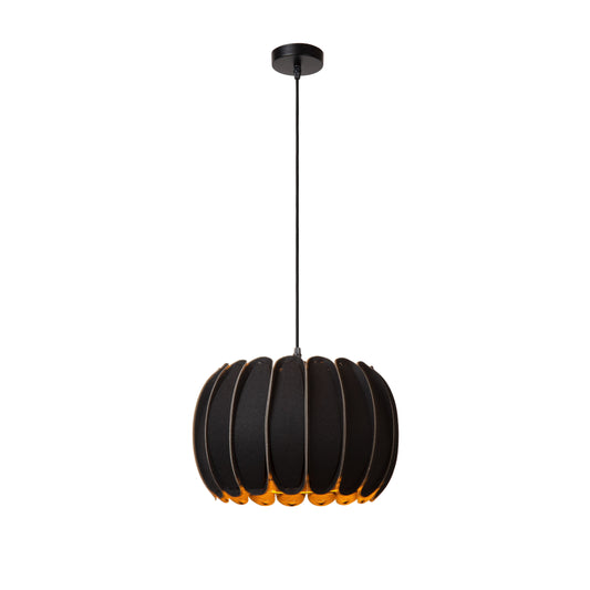 Lucide SPENCER - Pendant light - Ø 30 cm - 1xE27 - Black