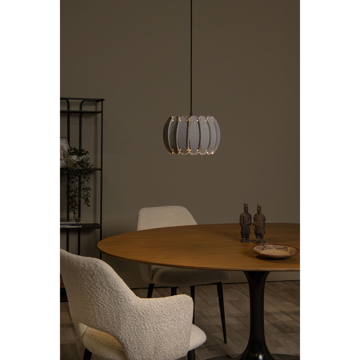 Lucide SPENCER - Pendant light - Ø 30 cm - 1xE27 - Grey