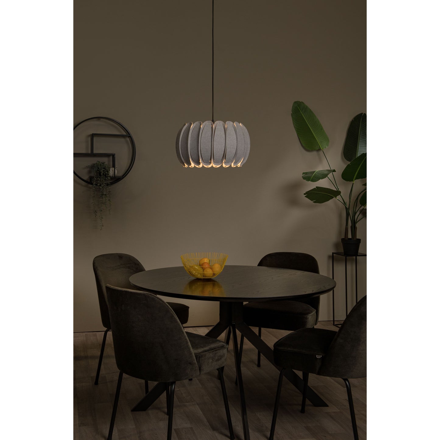 Lucide SPENCER - Pendant light - Ø 40 cm - 1xE27 - Grey