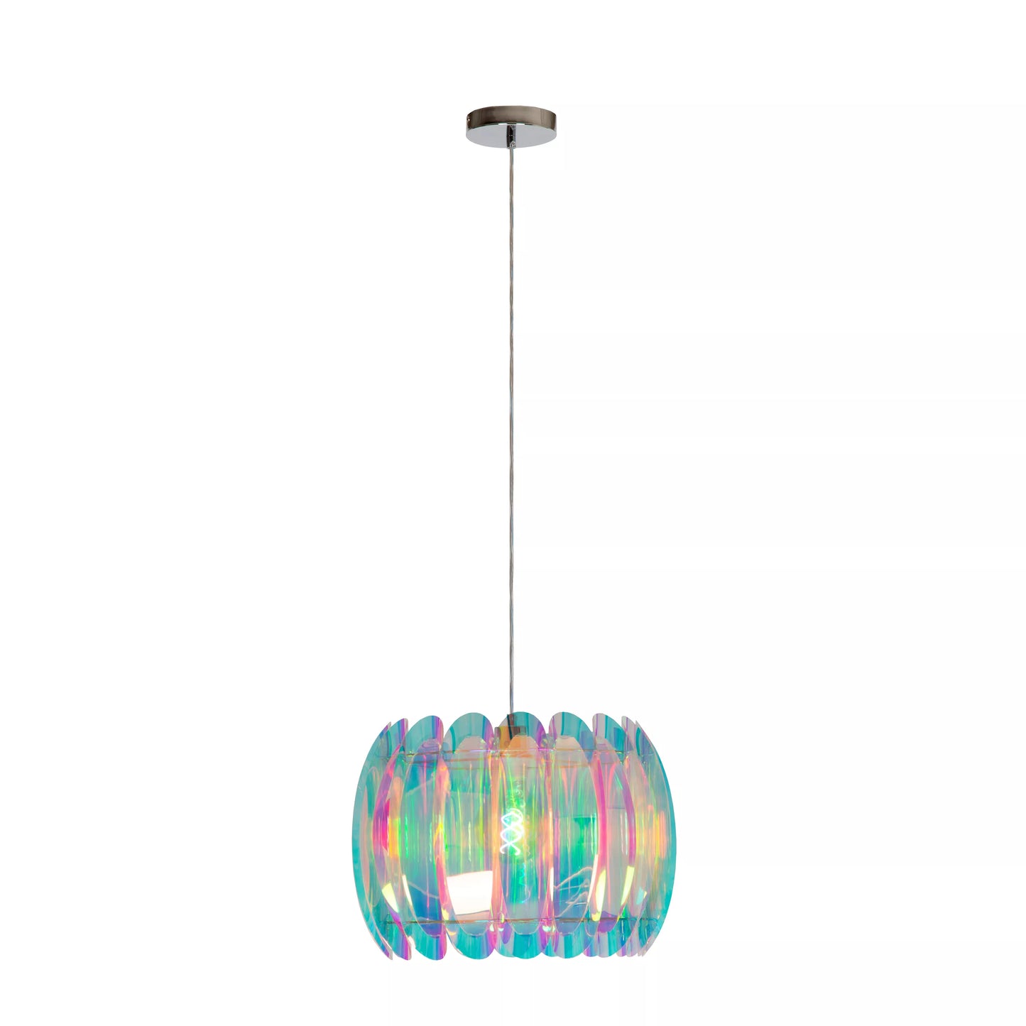 Lucide GLINSTAR - Pendant light - Ø 40 cm - 1xE27 - Multicolor
