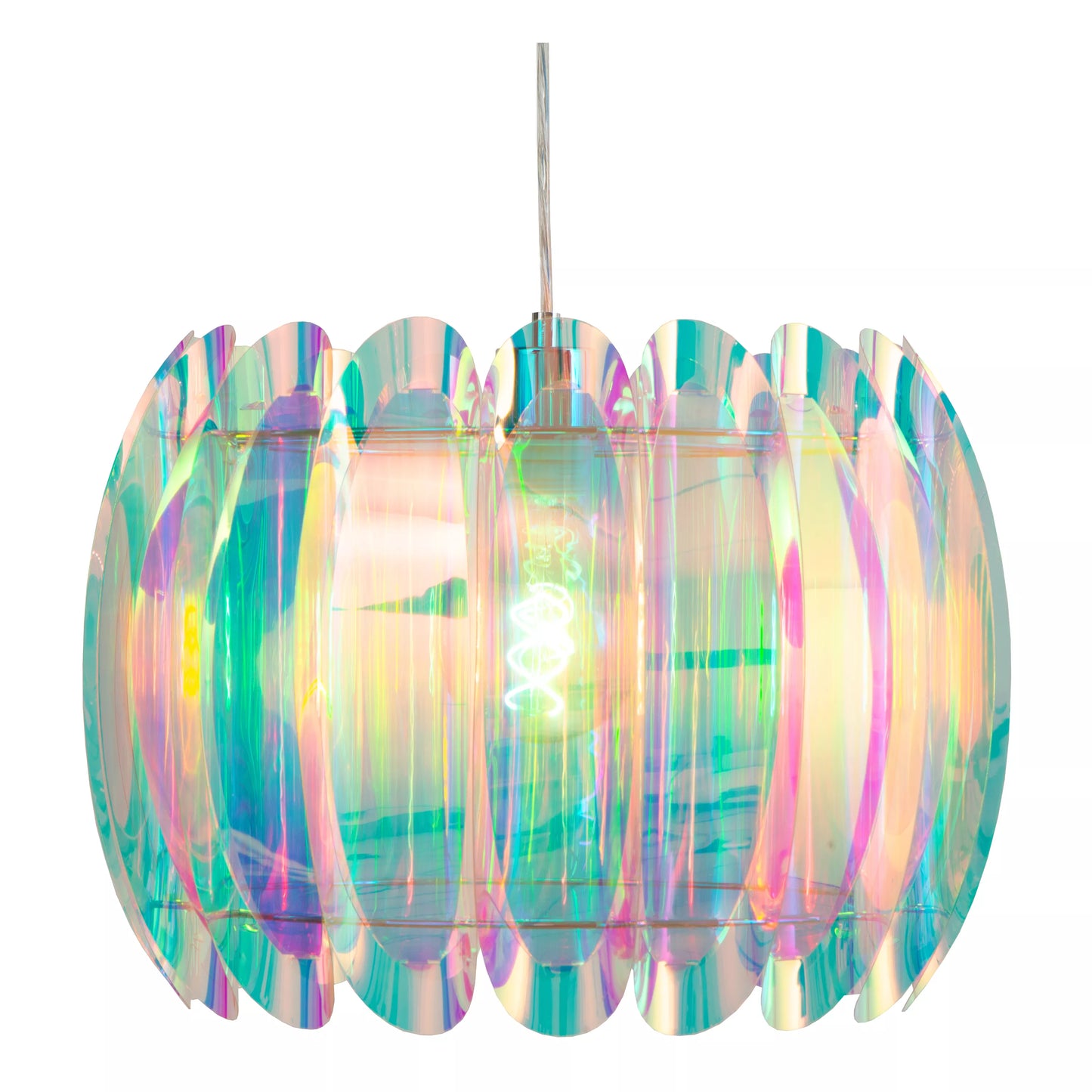 Lucide GLINSTAR - Pendant light - Ø 40 cm - 1xE27 - Multicolor