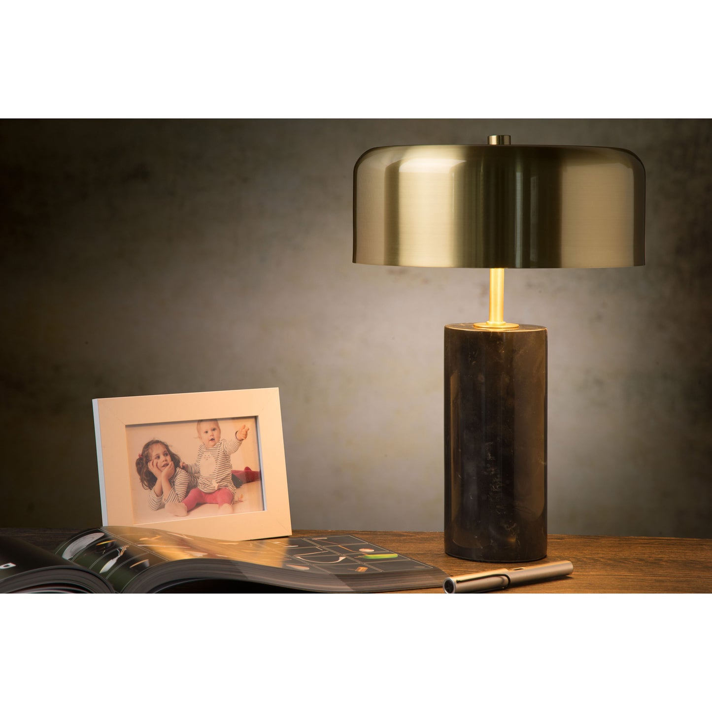 Lucide MIRASOL - Table lamp - Ø 25 cm - 3xG9 - Black