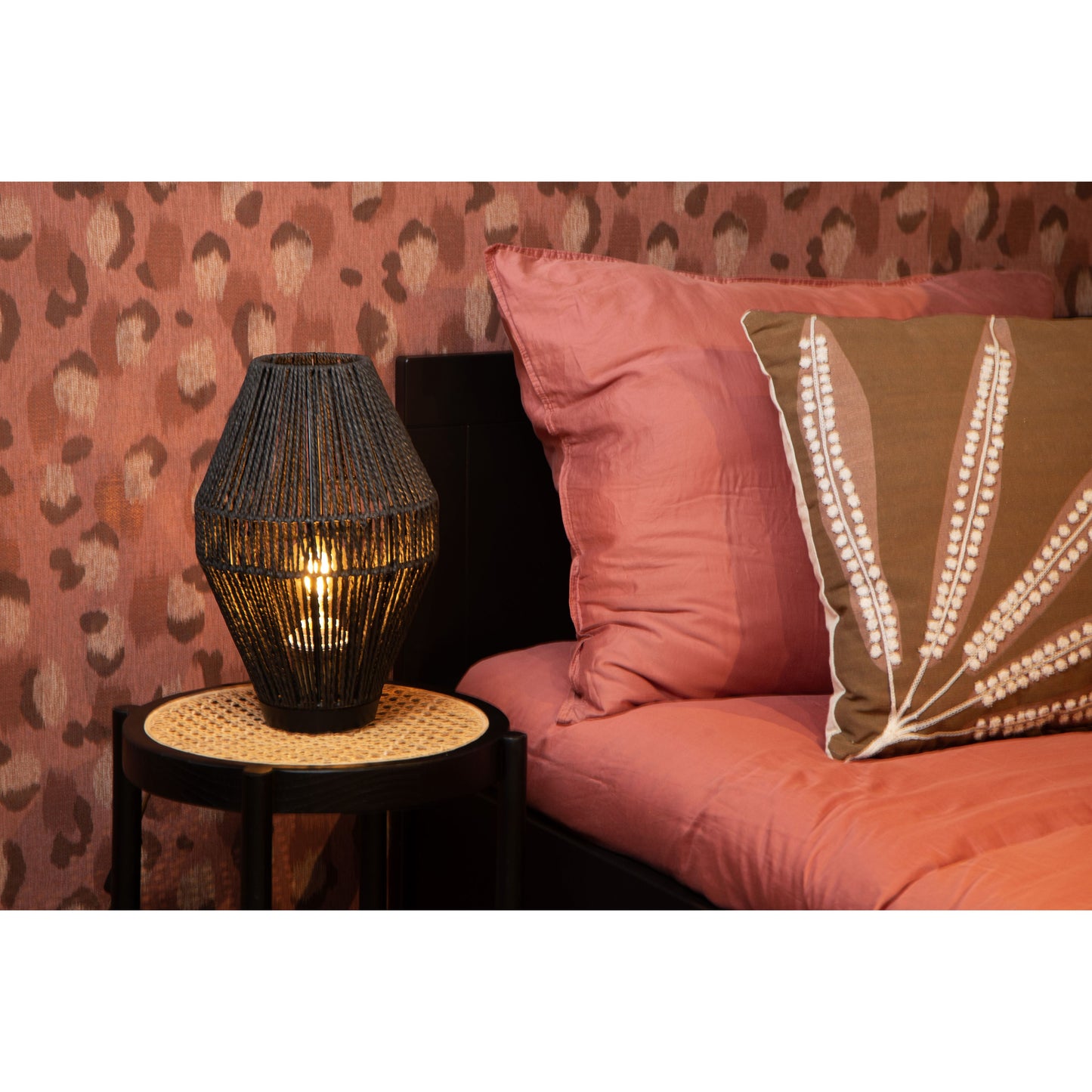 Lucide CORDULLE - Table lamp - 1xE27 - Black