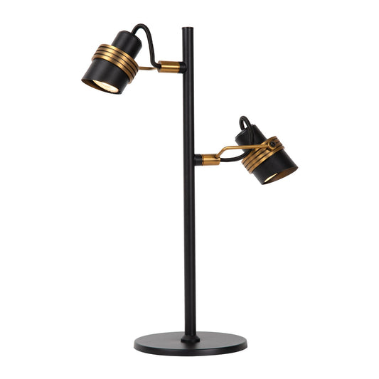 Lucide TUNDRAN - Table lamp - 2xGU10 - Black