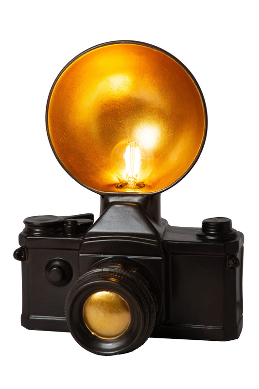 Lucide EXTRAVAGANZA CAMERA - Table lamp - 1xE14 - Black