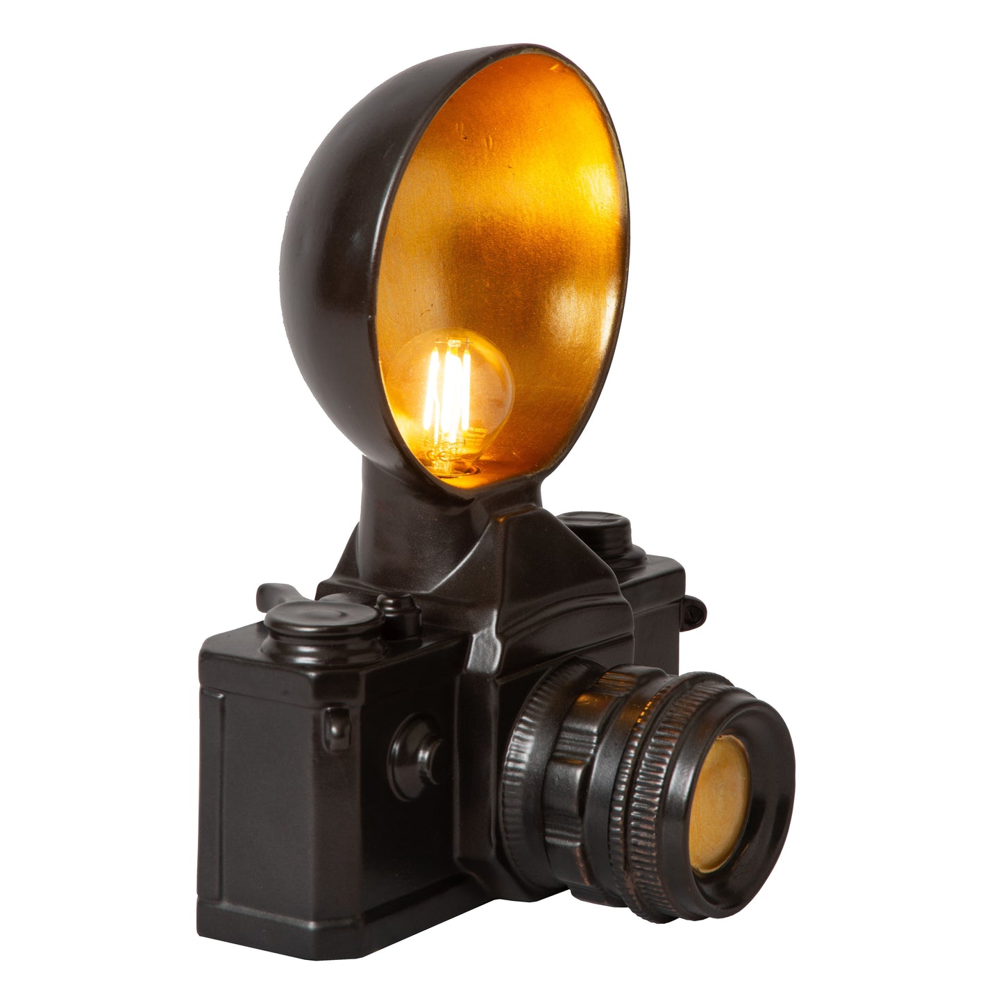 Lucide EXTRAVAGANZA CAMERA - Table lamp - 1xE14 - Black