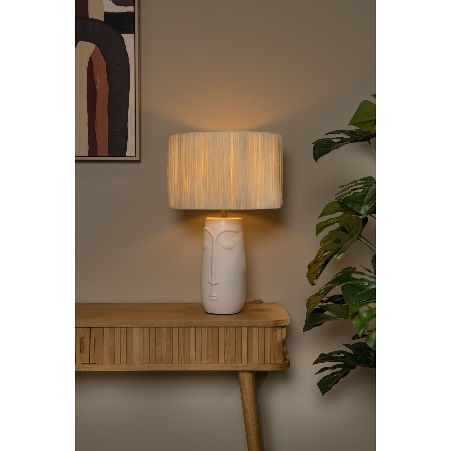 Lucide VISO - Table lamp - Ø 36 cm - 1xE27 - White