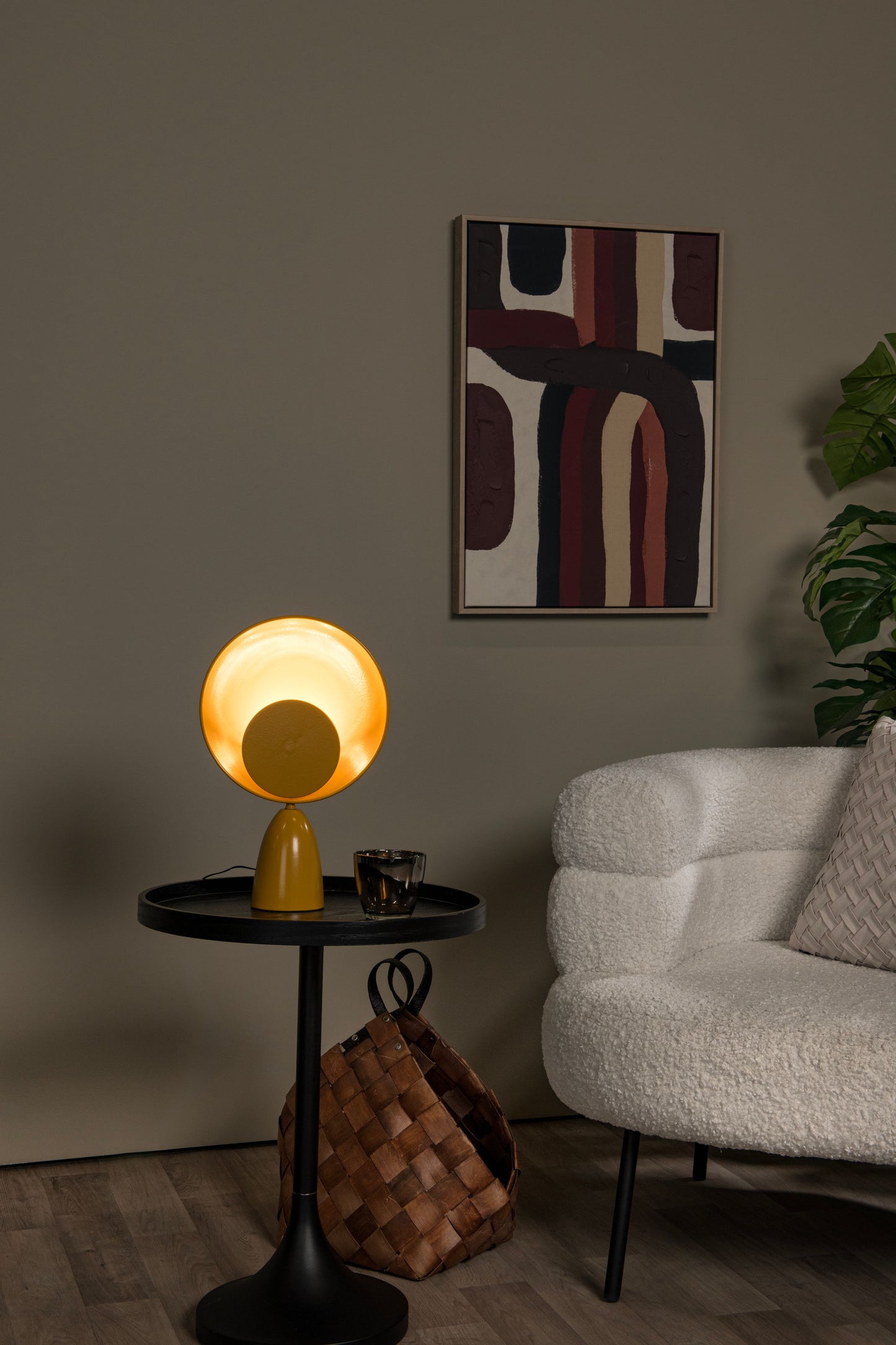 Lucide CASTAMAR - Table lamp - LED - 1x3W 3000K - Ocher Yellow