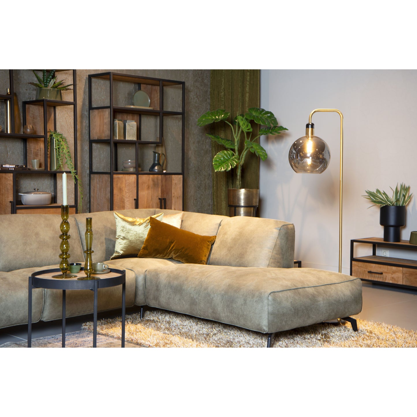 Lucide JULIUS - Floor lamp - Ø 28 cm - 1xE27 - Smoke Grey