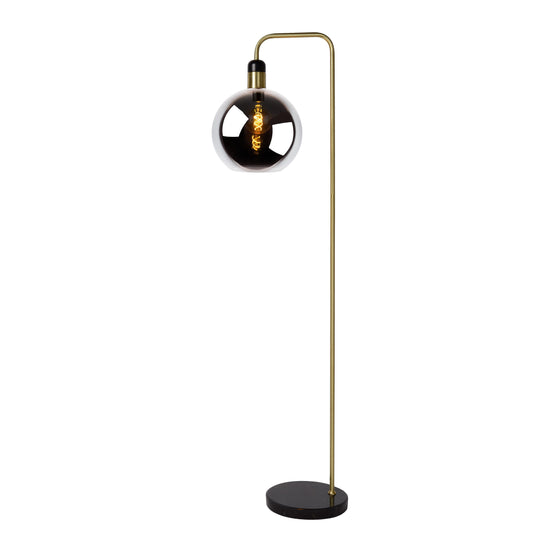 Lucide JULIUS - Floor lamp - Ø 28 cm - 1xE27 - Smoke Grey