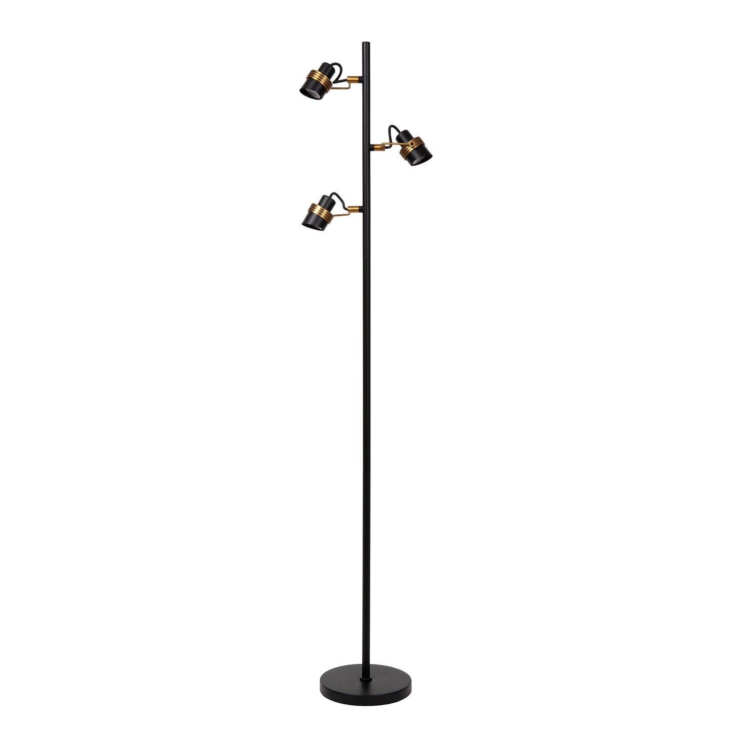 Lucide TUNDRAN - Floor lamp - 3xGU10 - Black