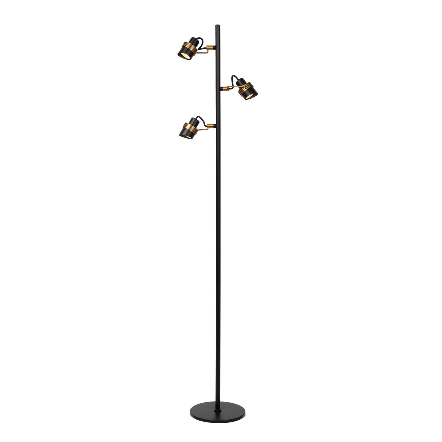 Lucide TUNDRAN - Floor lamp - 3xGU10 - Black