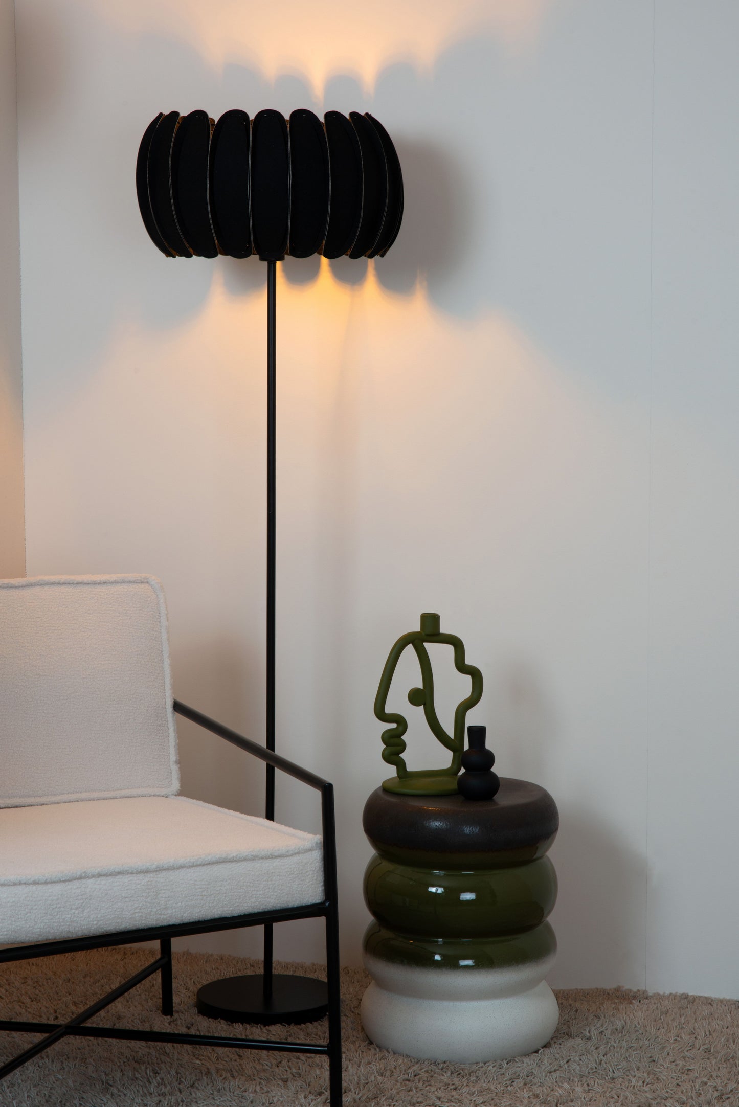 Lucide SPENCER - Floor lamp - Ø 40 cm - 1xE27 - Black