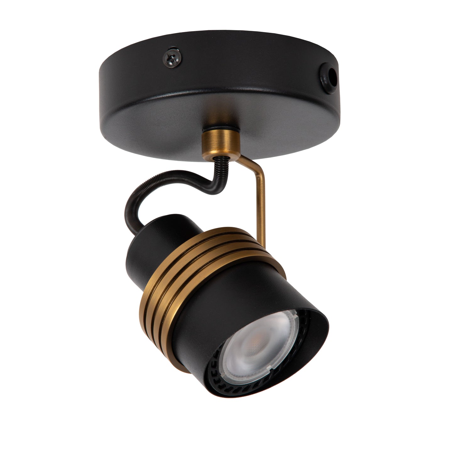 Lucide TUNDRAN - Ceiling spotlight - 1xGU10 - Black