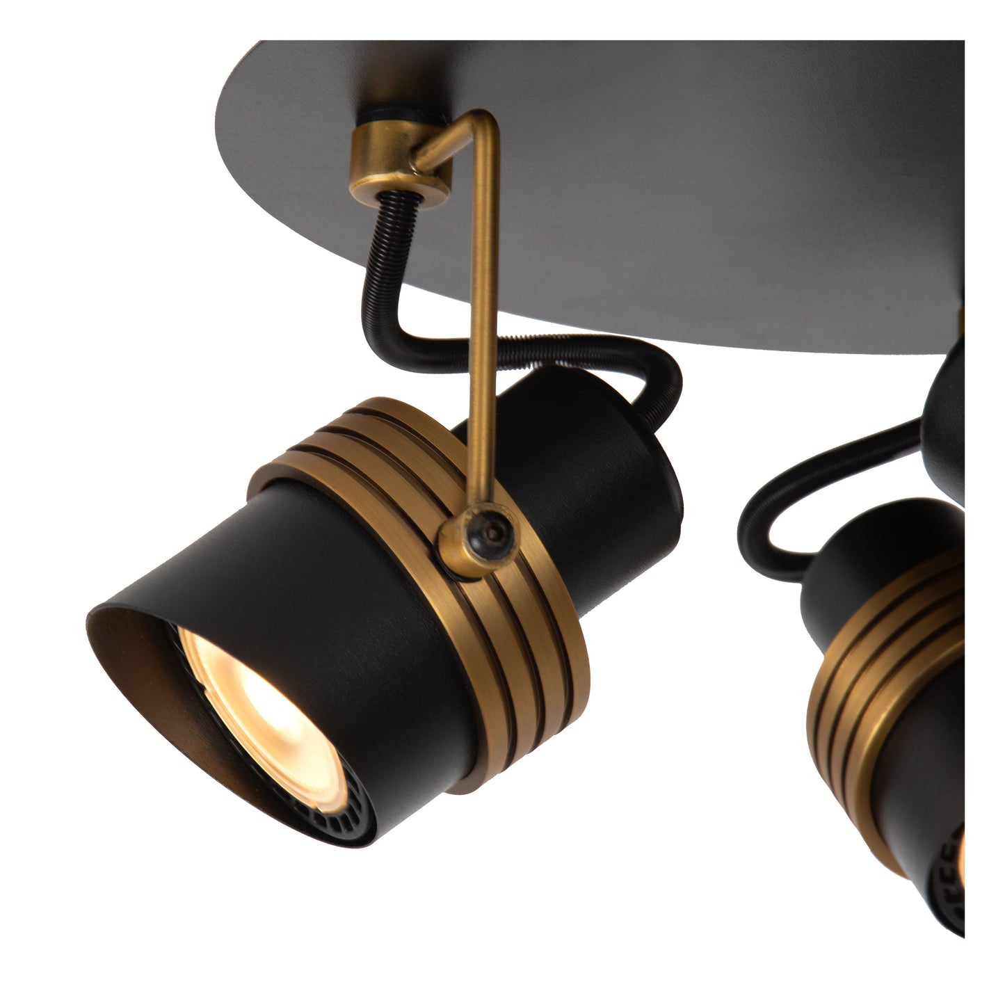 Lucide TUNDRAN - Ceiling spotlight - Ø 21 cm - 3xGU10 - Black