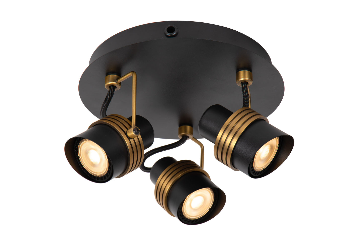 Lucide TUNDRAN - Ceiling spotlight - Ø 21 cm - 3xGU10 - Black