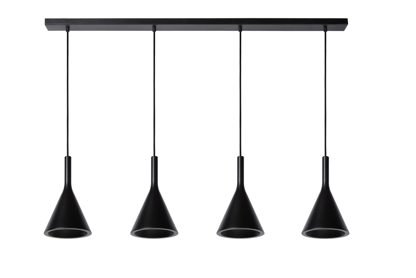 Lucide GIPSY - Pendant light - 4xE27 - Black