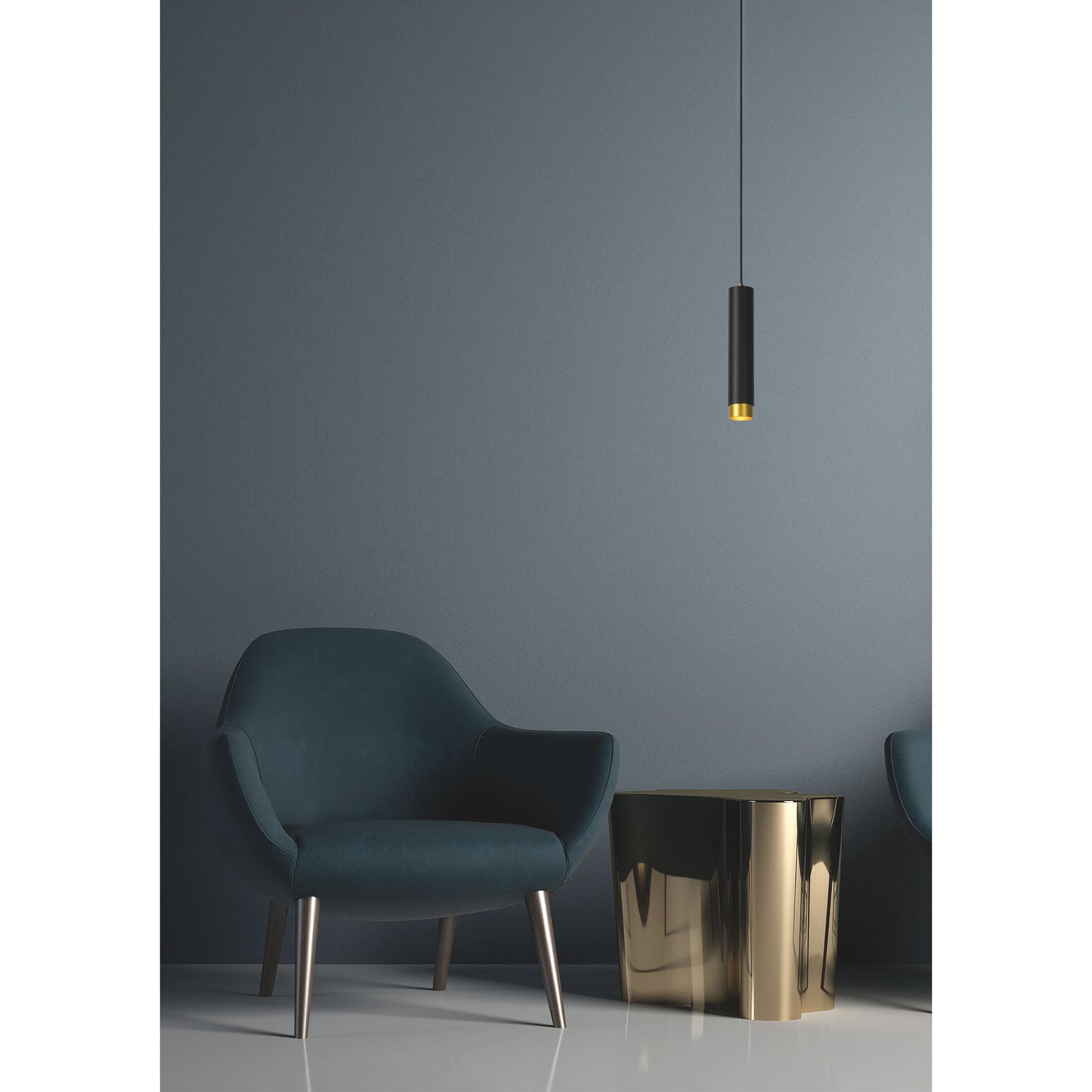 Lucide FLORIS - Pendant light - Ø 5,9 cm - 1xGU10 - Black