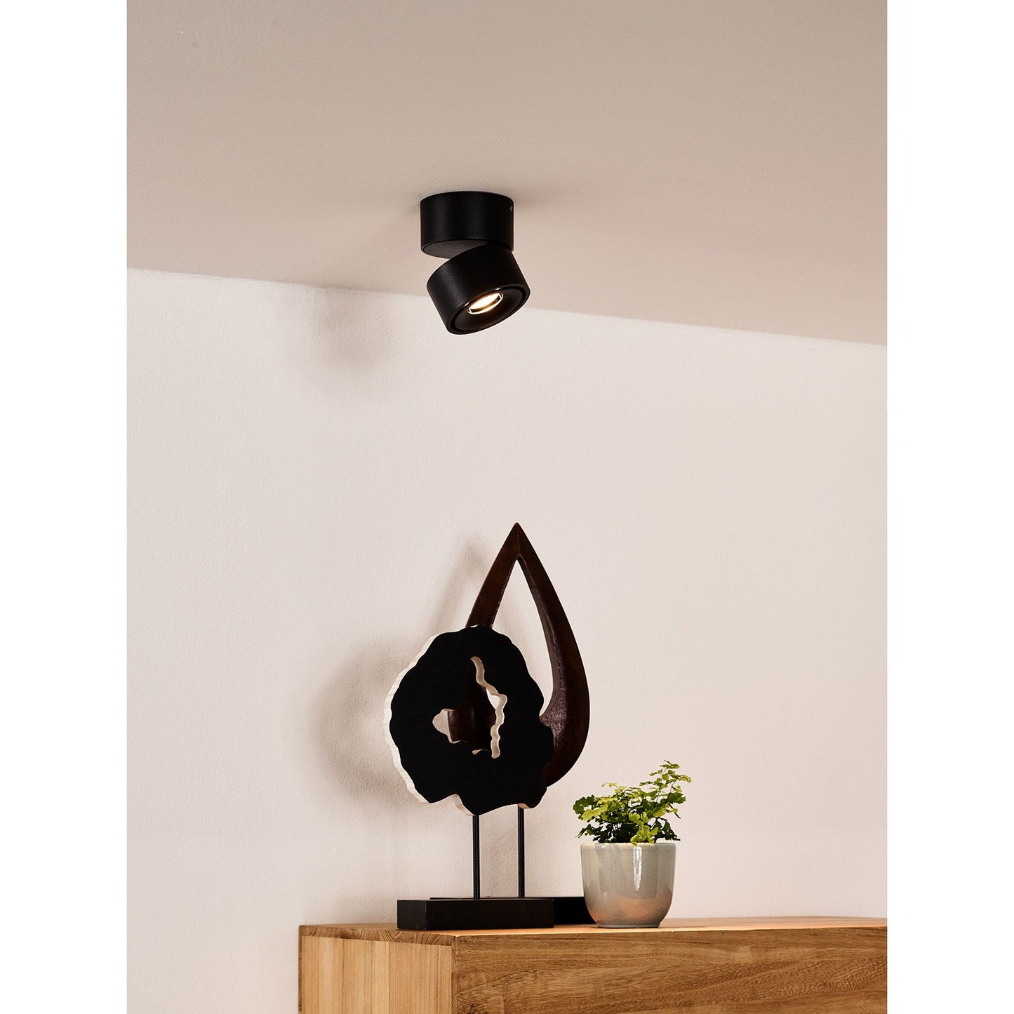 Lucide YUMIKO - Ceiling spotlight - Ø 7,8 cm - LED Dim. - 1x10W 2700K - Black