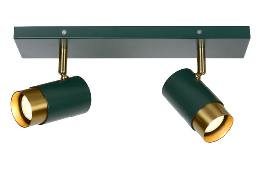 Lucide FLORIS - Ceiling spotlight - 2xGU10 - Green