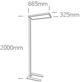 The Office Floor Stand Range Aluminium