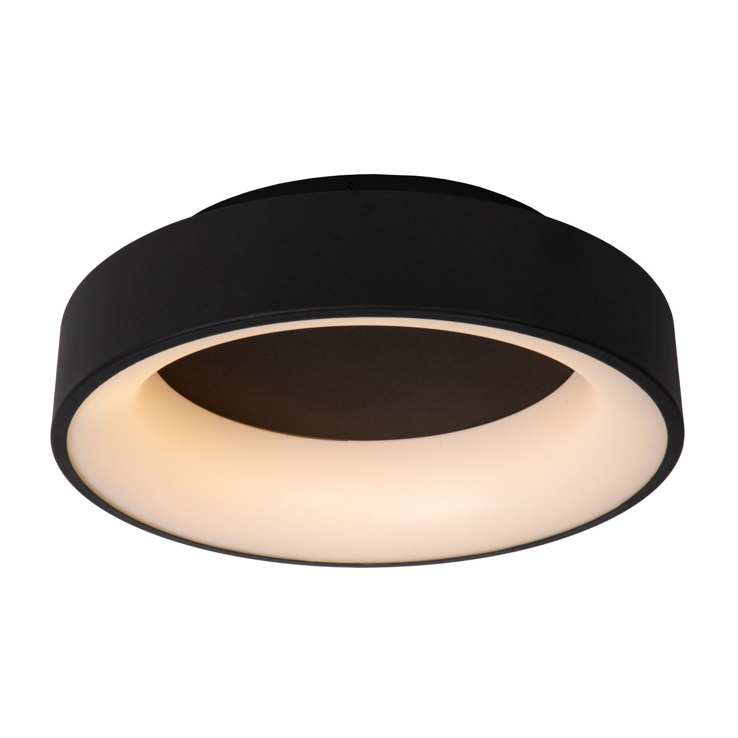 Lucide MIRAGE - Flush ceiling light - Ø 38 cm - LED Dim. - 1x22W 2700K - Black