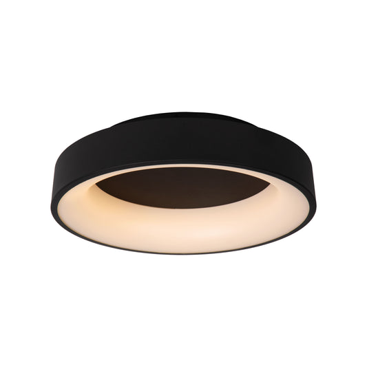 Lucide MIRAGE - Flush ceiling light - Ø 45 cm - LED Dim. - 1x33W 2700K - Black