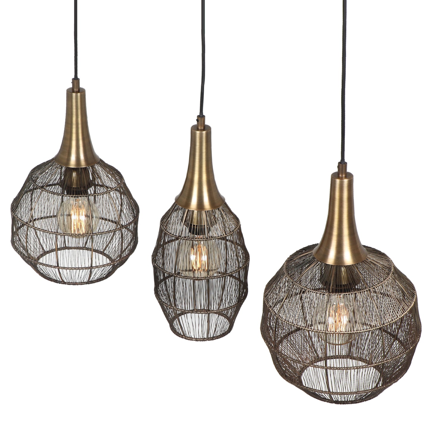 Soraya - Pendant - Antique Brass - Trio - 365400304