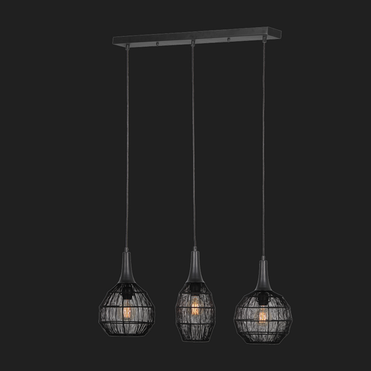 Soraya - Pendant - Black Matt - Trio - 365400332
