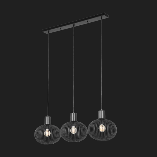 Gila - Pendant - Black Matt - Trio - 365700332