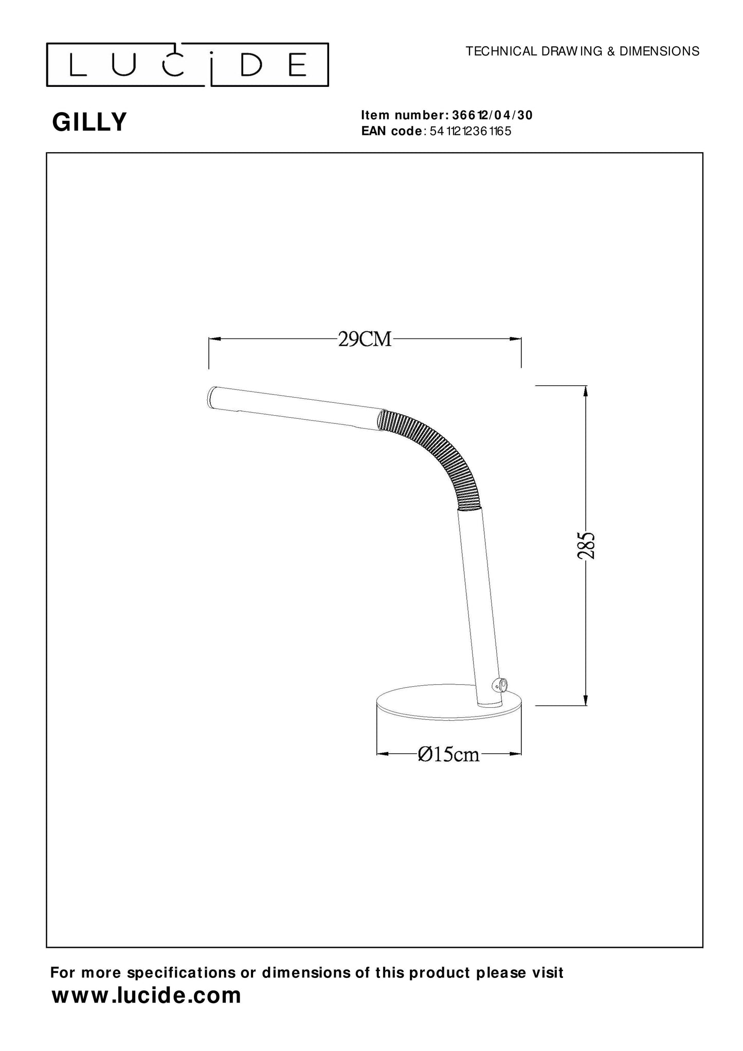 Lucide GILLY - Rechargeable Desk lamp - Battery pack/batteries - LED Dim. - 1x3W 2700K - Black