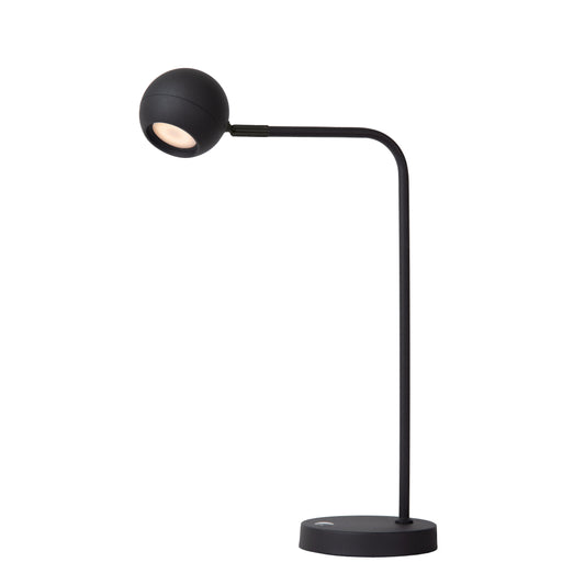 Lucide COMET - Rechargeable Table lamp - Battery pack/batteries - LED Dim. - 1x3W 2700K - 3 StepDim - Black