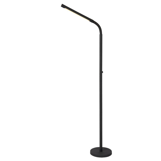 Lucide GILLY - Rechargeable Floor reading lamp - Battery pack/batteries - LED Dim. - 1x3W 2700K - Black