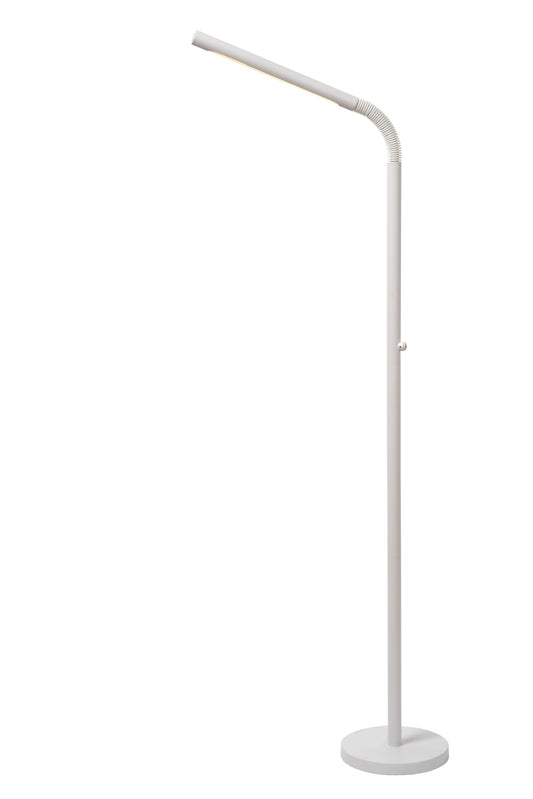 Lucide GILLY - Rechargeable Floor reading lamp - Battery pack/batteries - LED Dim. - 1x3W 2700K - White