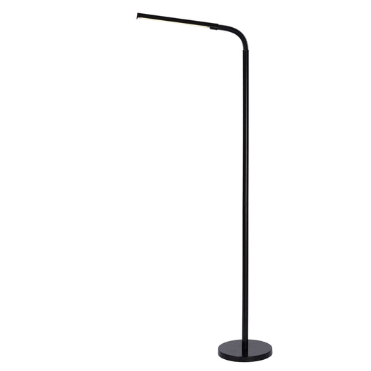 Lucide GILLY - Floor reading lamp - LED - 1x6W 2700K - Black