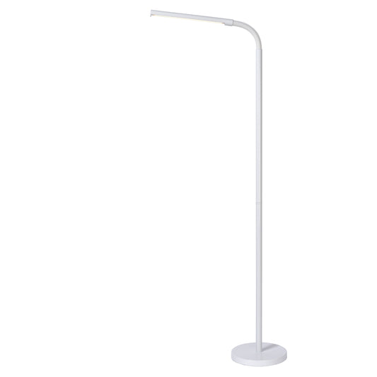 Lucide GILLY - Floor reading lamp - LED - 1x6W 2700K - White