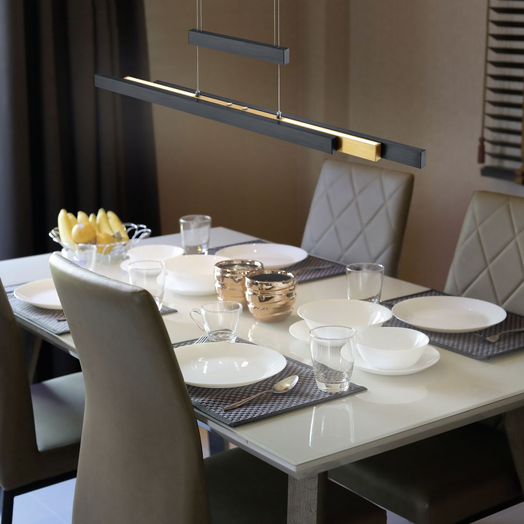 Trajan  - Pendant - Black Matt - Trio