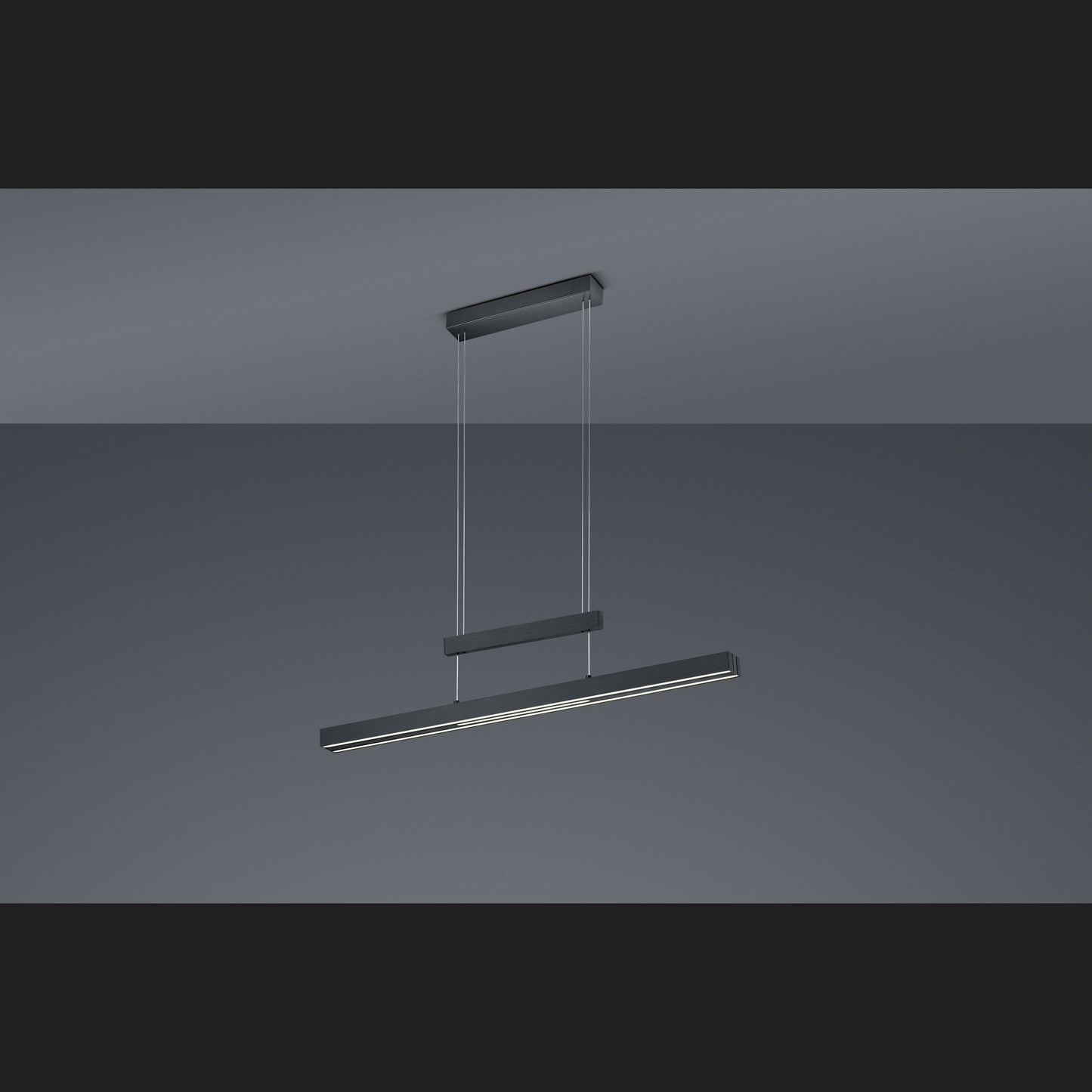Trajan  - Pendant - Black Matt - Trio