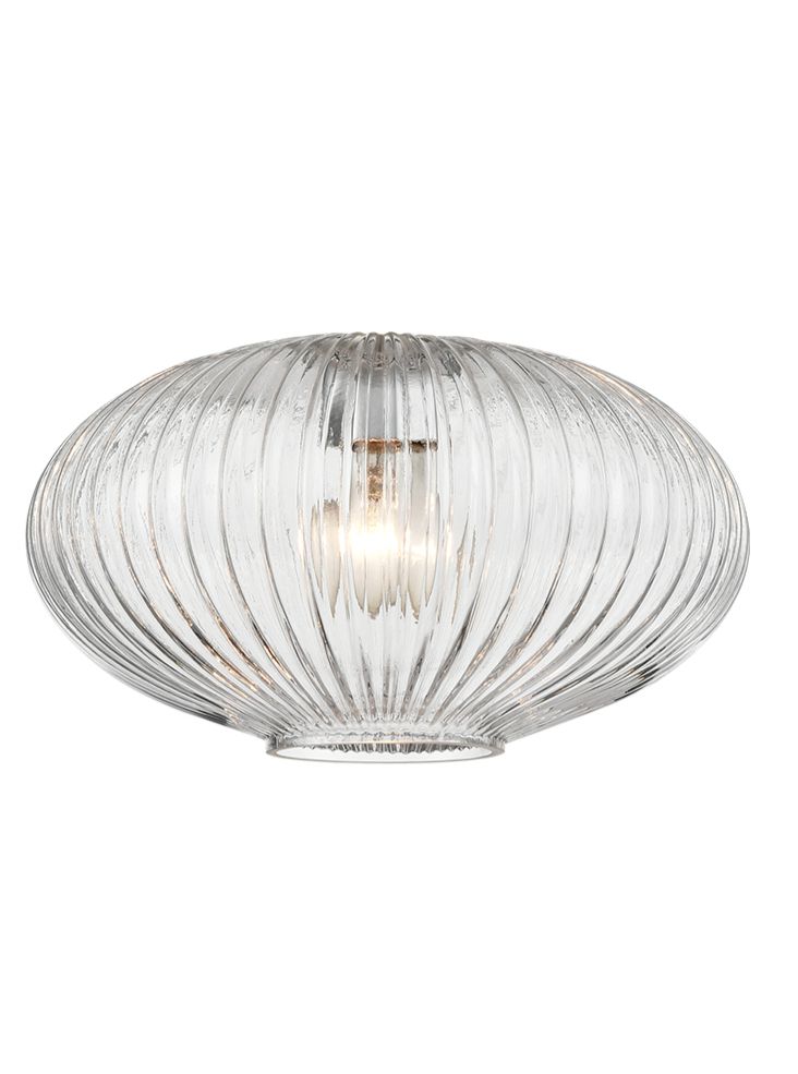 Ribbed Clear Glass 240mm